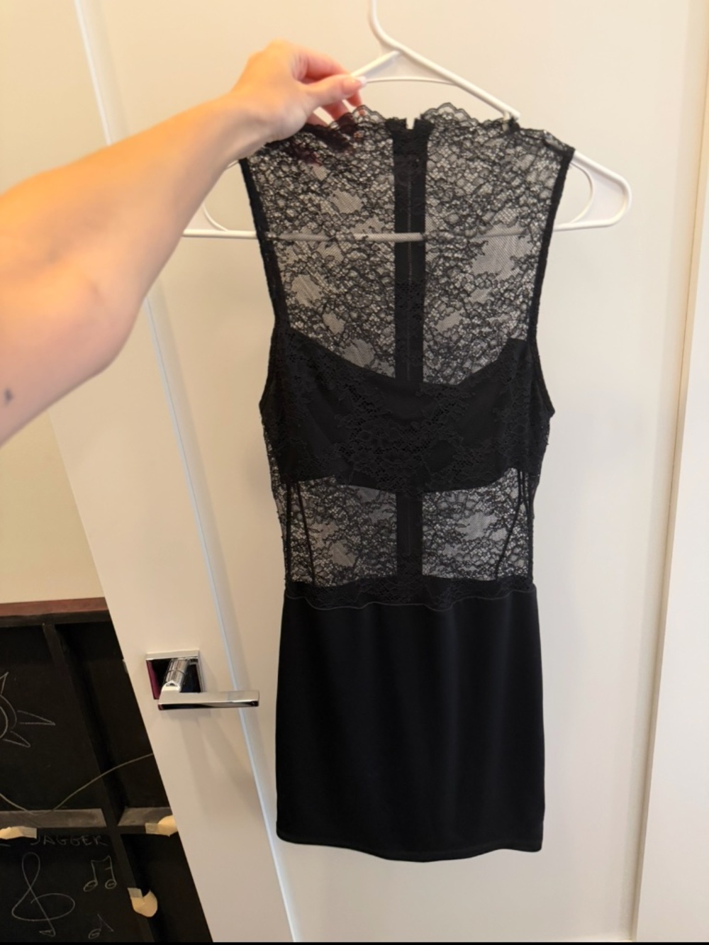 Alice + Olivia Nichol Lace Mini Dress